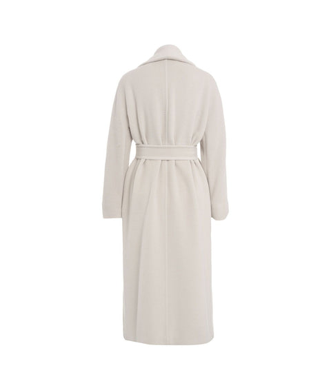 Maxi cappotto 'USA' in misto lana #beige