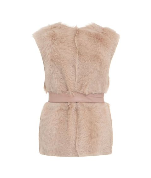 Gilet in montone #pink