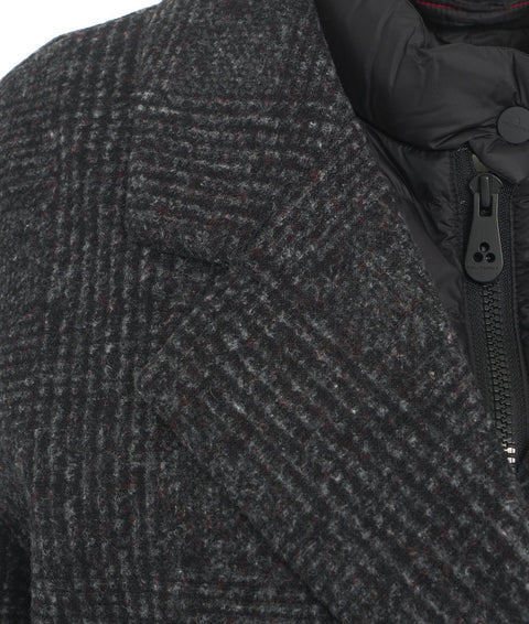 Cappotto con gilet in piuma 'Timothy' #grigio