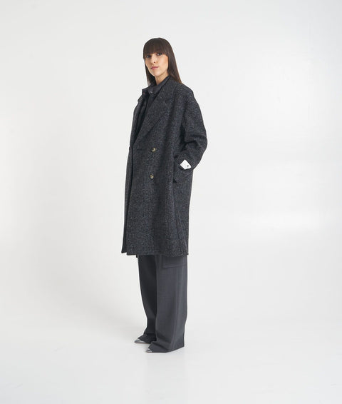 Cappotto con gilet in piuma 'Timothy' #grigio