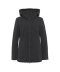 Parka in piuma ecologica con inserto felpa rimovibile #nero