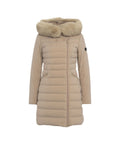 Piumino lungo Seriola 'ML 04 Fur' #beige