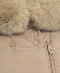 Piumino lungo Seriola 'ML 04 Fur' #beige