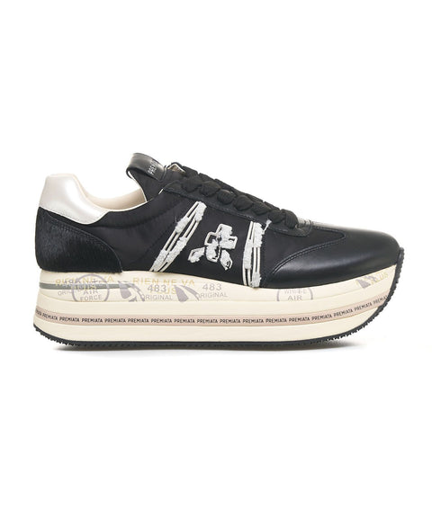 Sneakers con plateau 'Beth' #nero