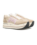 Sneakers con plateau 'Beth' #beige