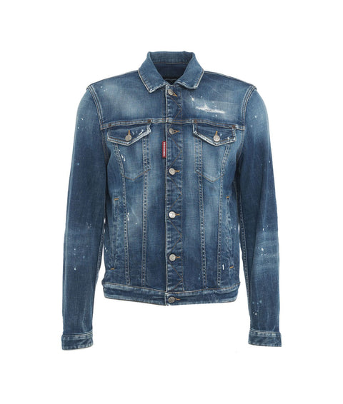 Giacca denim #blu