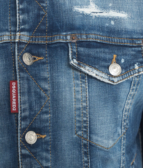 Giacca denim #blu