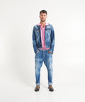 Giacca denim #blu