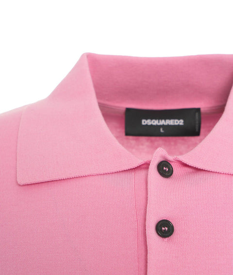 Polo in maglia #rosa