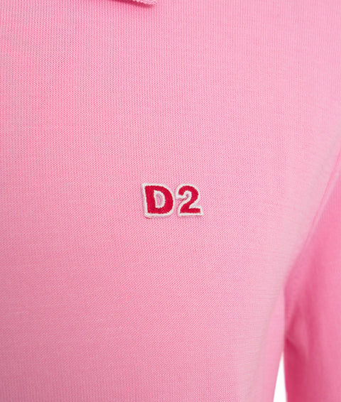 Polo in maglia #rosa