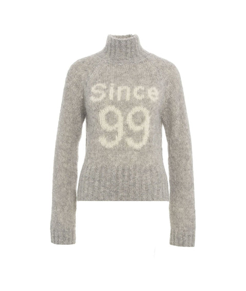 Maglione in misto alpaca 'Celena' #grigio