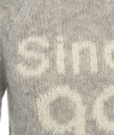 Maglione in misto alpaca 'Celena' #grigio