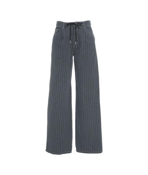 Jeans a gamba larga con coulisse 'Nanny' #grigio