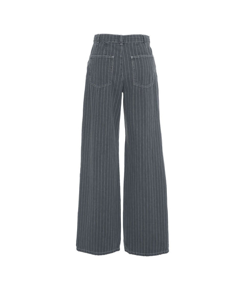 Jeans a gamba larga con coulisse 'Nanny' #grigio