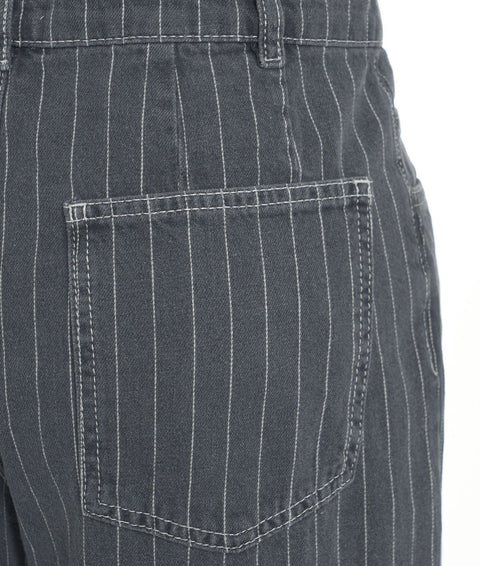 Jeans a gamba larga con coulisse 'Nanny' #grigio