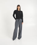 Jeans a gamba larga con coulisse 'Nanny' #grigio