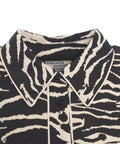 Camicia con motivo animalier 'Merci' #nero