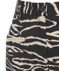 Pantaloni a gamba larga in animalier 'Naima' #nero