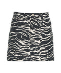 Minigonna con motivo animalier 'Silie' #nero