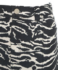 Minigonna con motivo animalier 'Silie' #nero