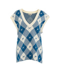 Gilet in maglia 'Castella' #blu