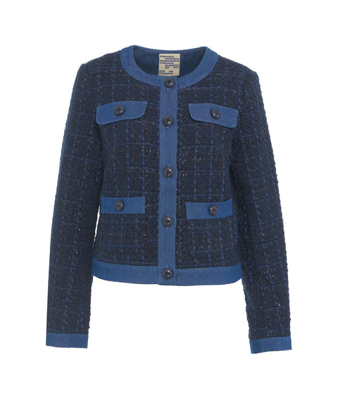 Giacca in boucle 'Beate' #blu