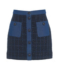 Minigonna in boucle 'Salme' #blu