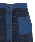 Minigonna in boucle 'Salme' #blu