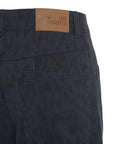 Jeans con stampa animalier 'Nara' #blu