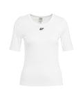 T-shirt 'Jealice' con logo ricamato #bianco