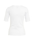 T-shirt 'Jealice' con logo ricamato #bianco