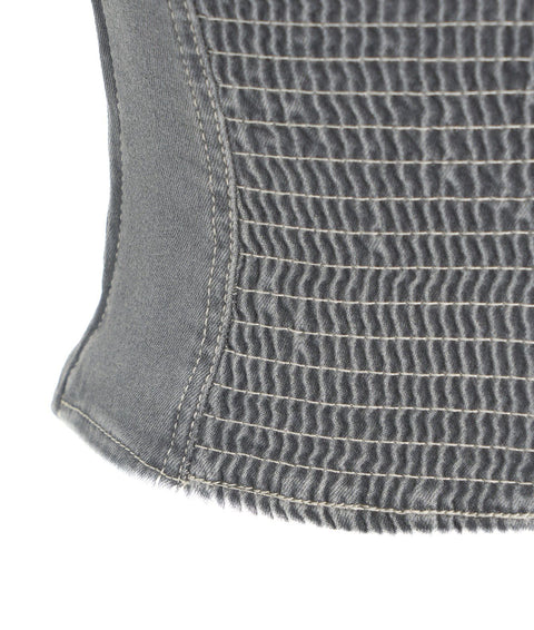 Corsetto in denim 'Maoki' #grigio