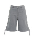 Mid-rise Bermuda ‘Neo’ in denim #grigio