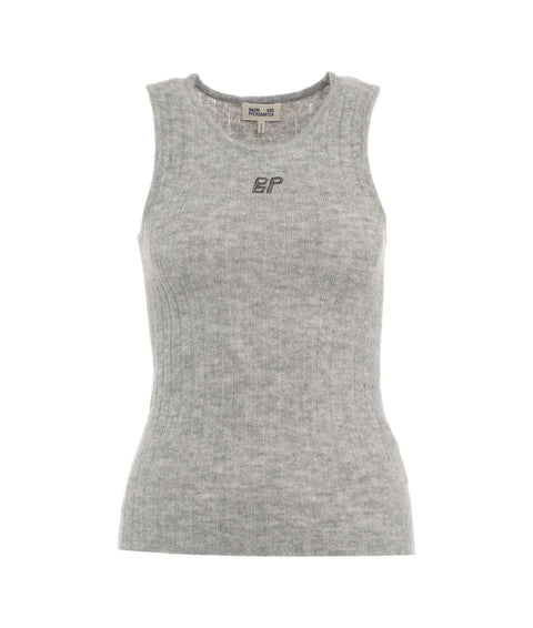 Top in maglia 'Chaia' #grigio