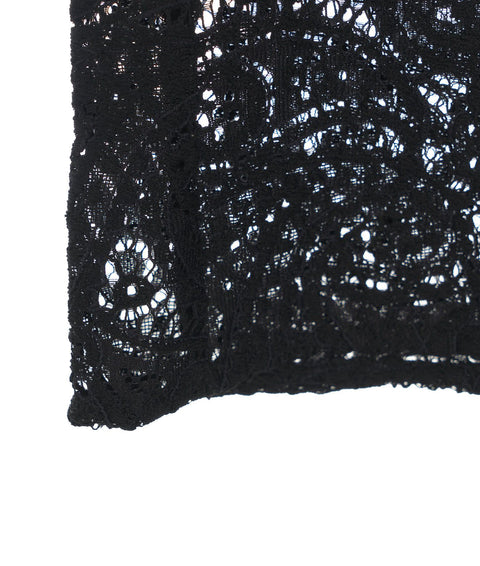 Pantaloni in pizzo paisley #nero