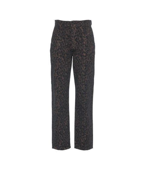 Jeans animalier 'Stockholm' #marrone