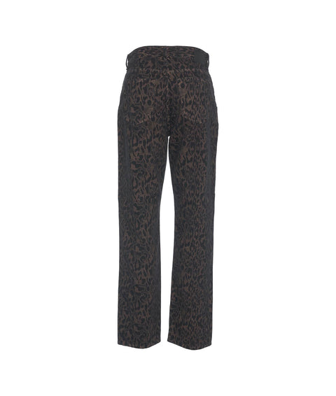 Jeans animalier 'Stockholm' #marrone