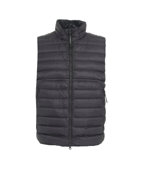 Gilet in piuma d'oca trapuntato #nero