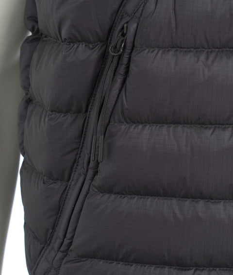 Gilet in piuma d'oca trapuntato #nero