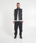 Gilet in piuma d'oca trapuntato #nero