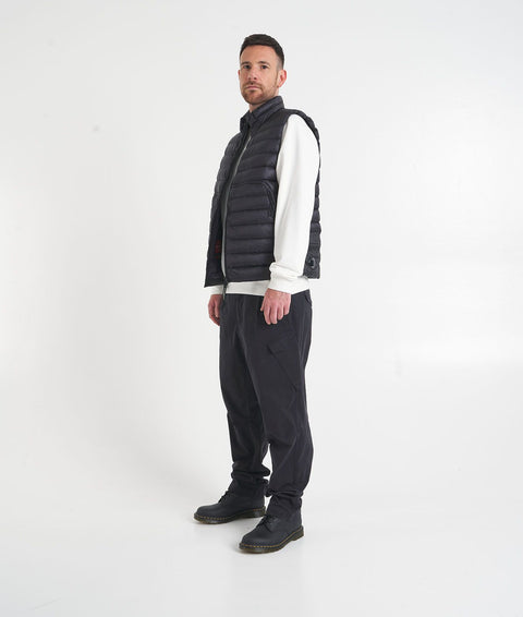 Gilet in piuma d'oca trapuntato #nero