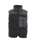 Gilet cargo trapuntato #nero