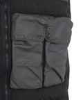 Gilet cargo trapuntato #nero