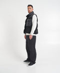 Gilet cargo trapuntato #nero