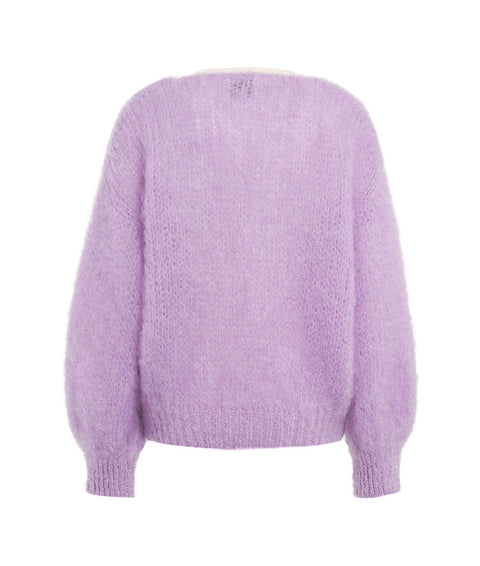 Maglione in Mohair 'Milana' #viola