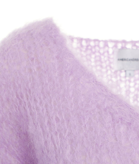 Maglione in Mohair 'Milana' #viola