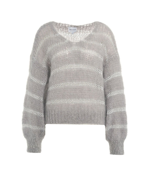 Maglione in Mohair e Lurex 'Katie' #grigio