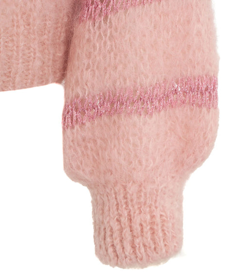 Maglione in Mohair e Lurex 'Katie' #pink