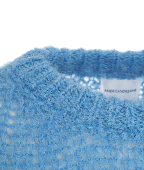 Maglione in Alpaca 'Leonnie' #blu