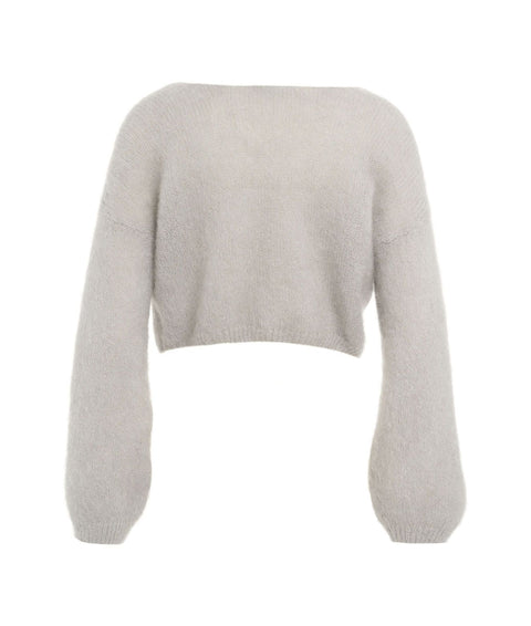 Cardigan in maglia 'Cornelia' #grigio